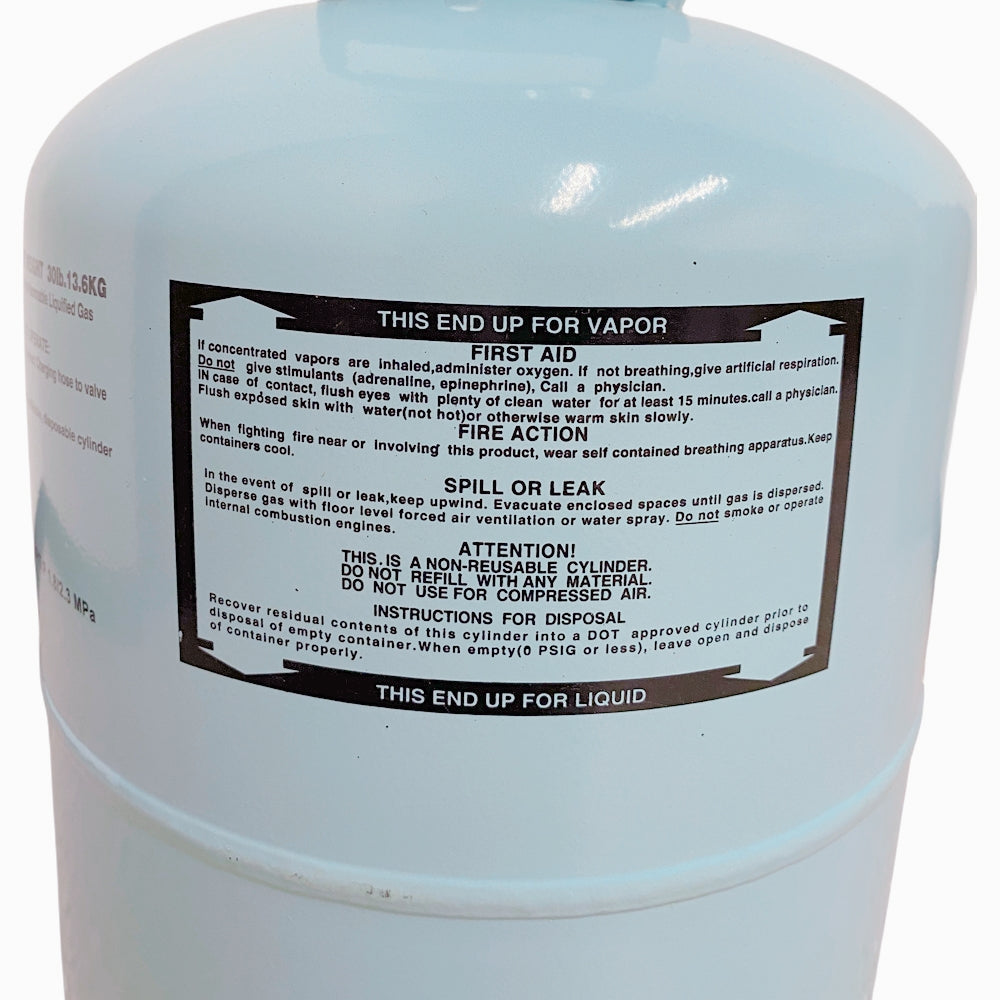 30Lb R134A Refrigerant Freon for Air Conditioners - Steel Cylinder Packaging Tank